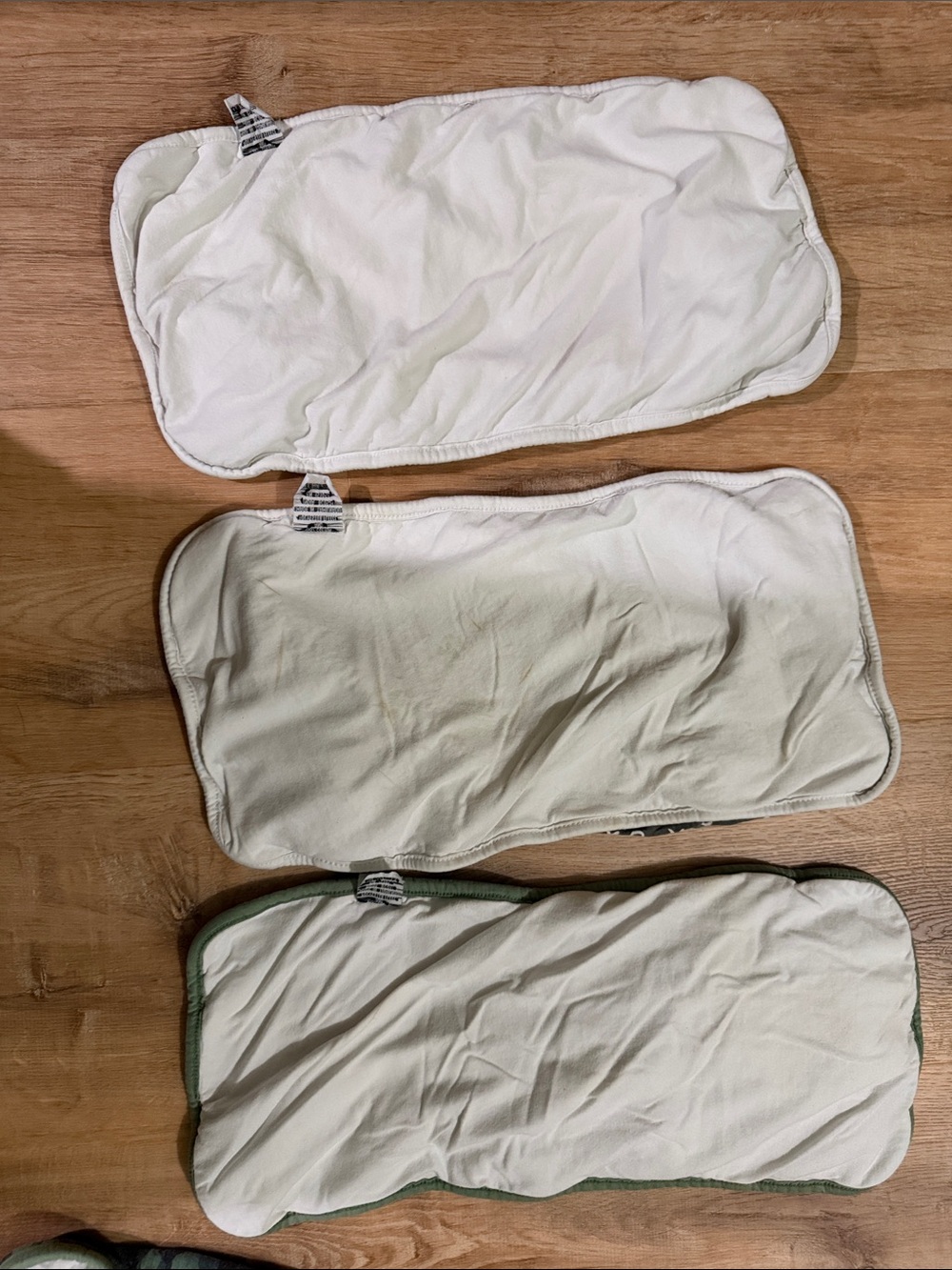 Copper Pearl Baby Burp Cloth Set - Green, Gray & White Patterned - Picture 3 of 3